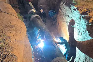 احداث خط انتقال گاز 36 اینچ – ملک آباد